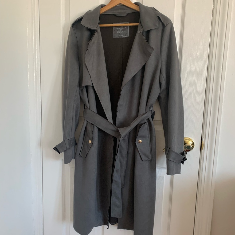 Black Label Couture Love for Humanity
Couture Grey Suede Trench Coat